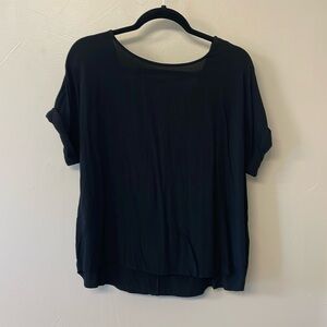 Cute black rayon top